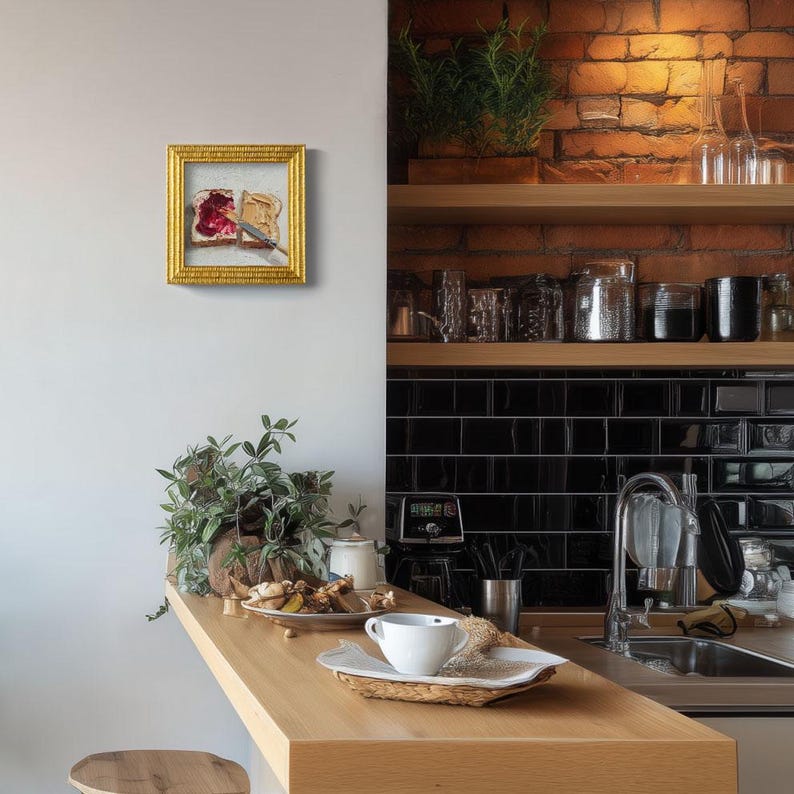 Painting of Butter Original Framed oil Artwork