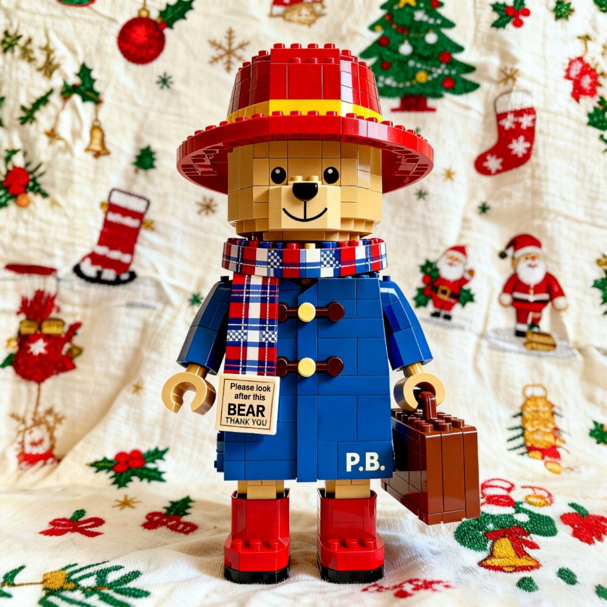 🎄🧸 London Travel Bear Brick Set