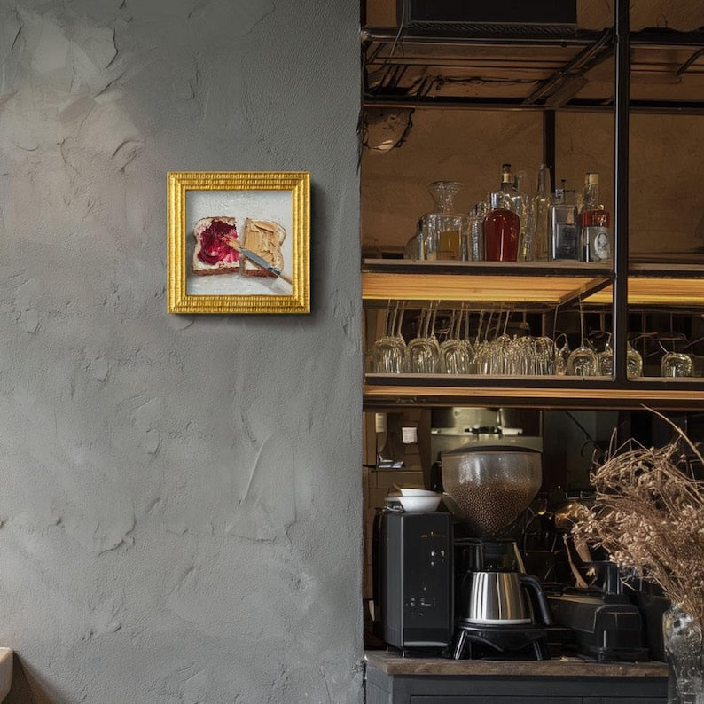 Painting of Butter Original Framed oil Artwork